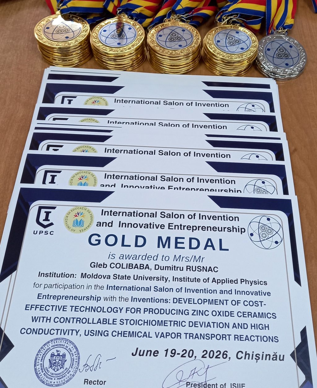PALMARES IMPRESIONANT PENTRU USM: 41 DE MEDALII DE AUR LA SALONUL INTERNAȚIONAL DE INVENTICĂ ȘI ANTREPRENORIAT INOVATIV