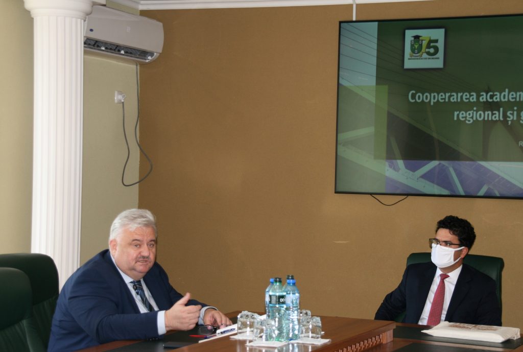 Cooperarea academică în context regional și global pe agenda discuțiilor Universității de Stat din Moldova și Școlii Naționale de Studii Politice și Administrative