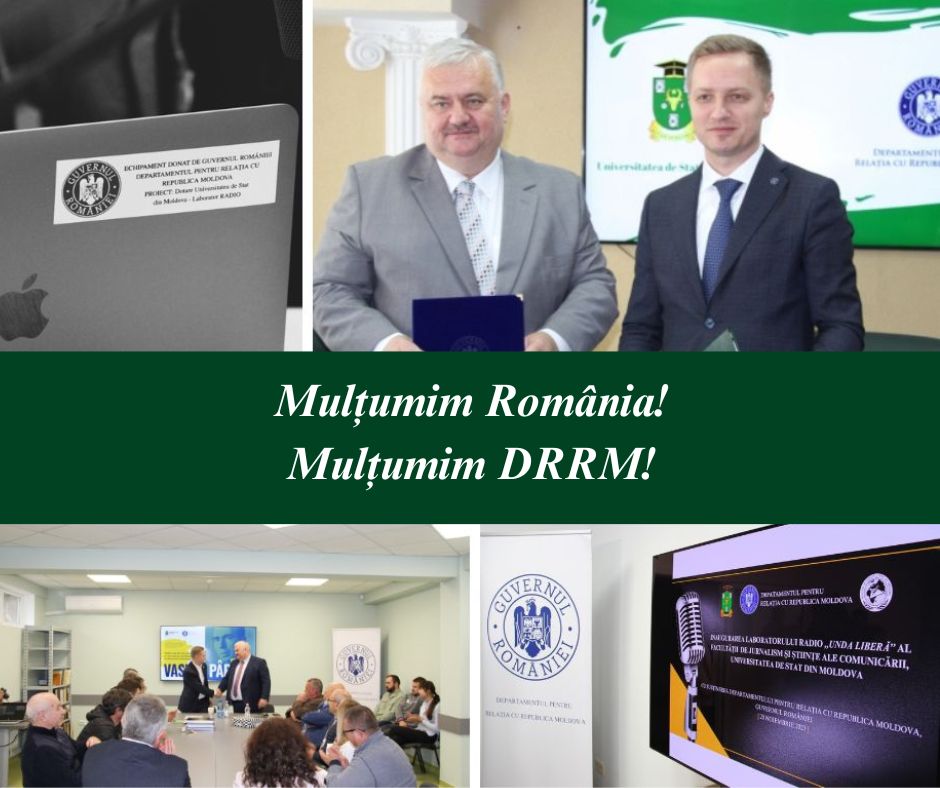 Relațiile de colaborare dintre Universitatea de Stat din Moldova și DRRM – vor continua și în anul 2024