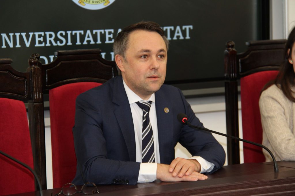 Membrul Parlamentului European, Alin MITRUȚA a vorbit studenților USM despre importanța integrării europene
