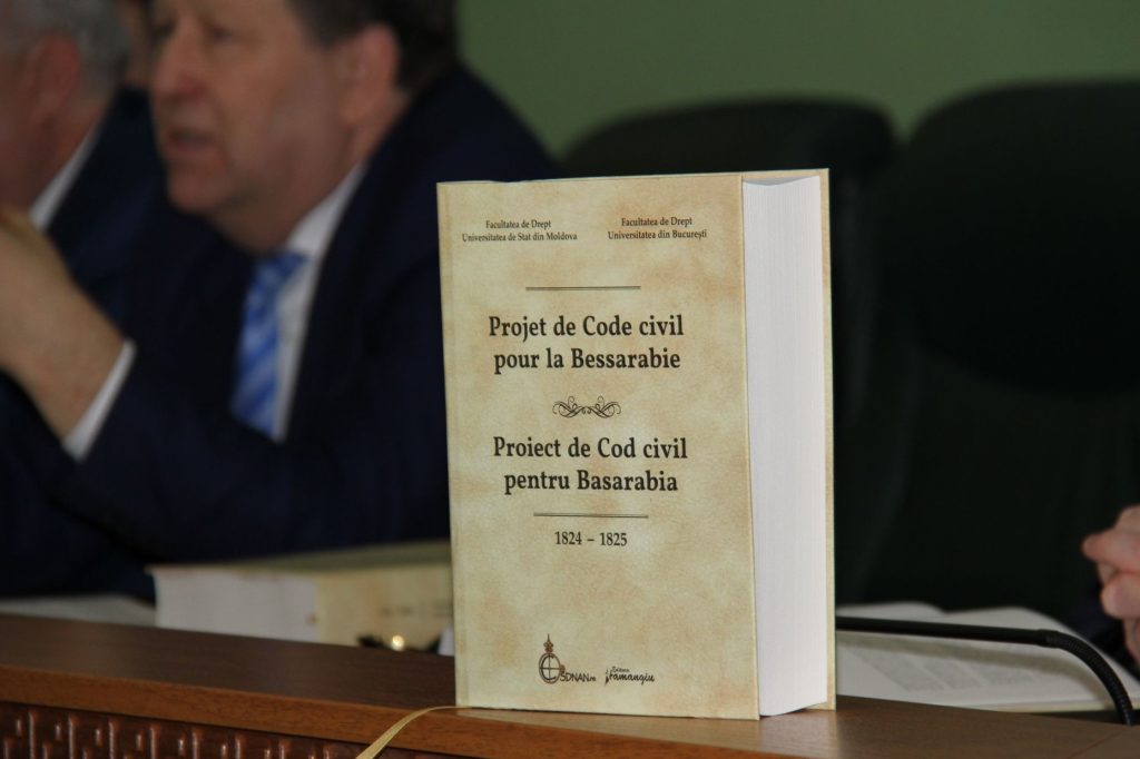 Universitatea de Stat din Moldova și Universitatea din București, România au lansat cartea „Proiect de Cod civil pentru Basarabia ”