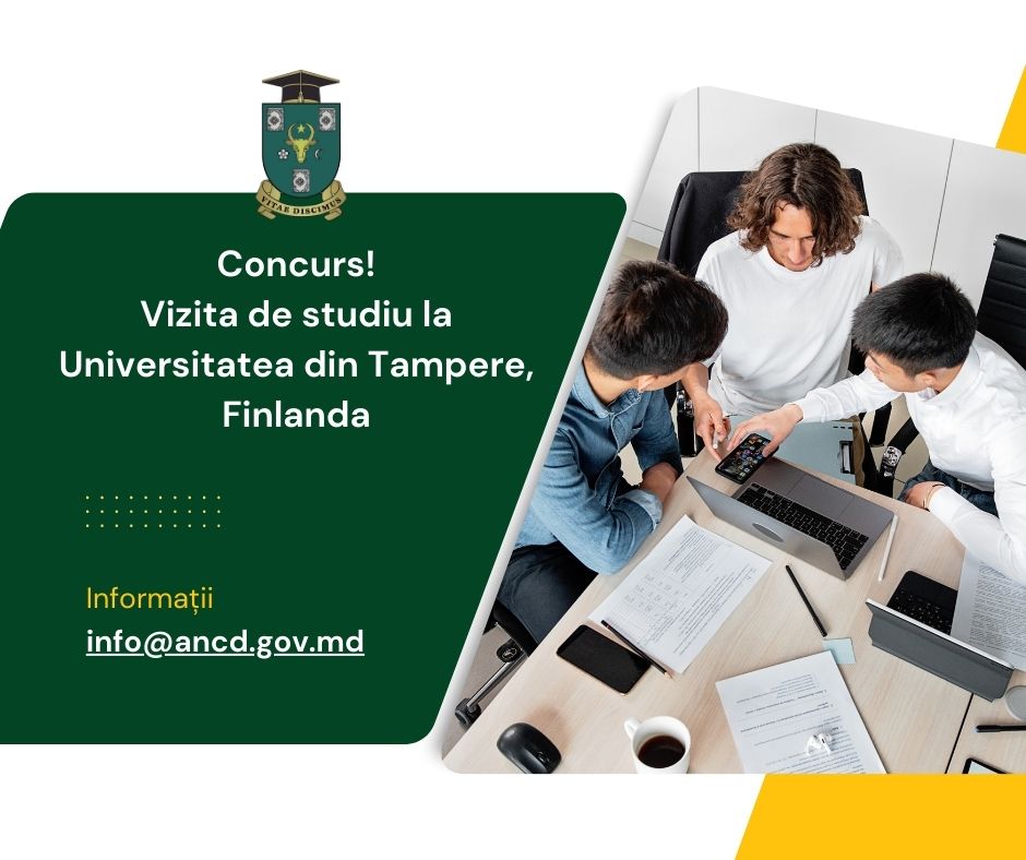 Concurs!  Vizita de studiu la Universitatea din Tampere, Finlanda