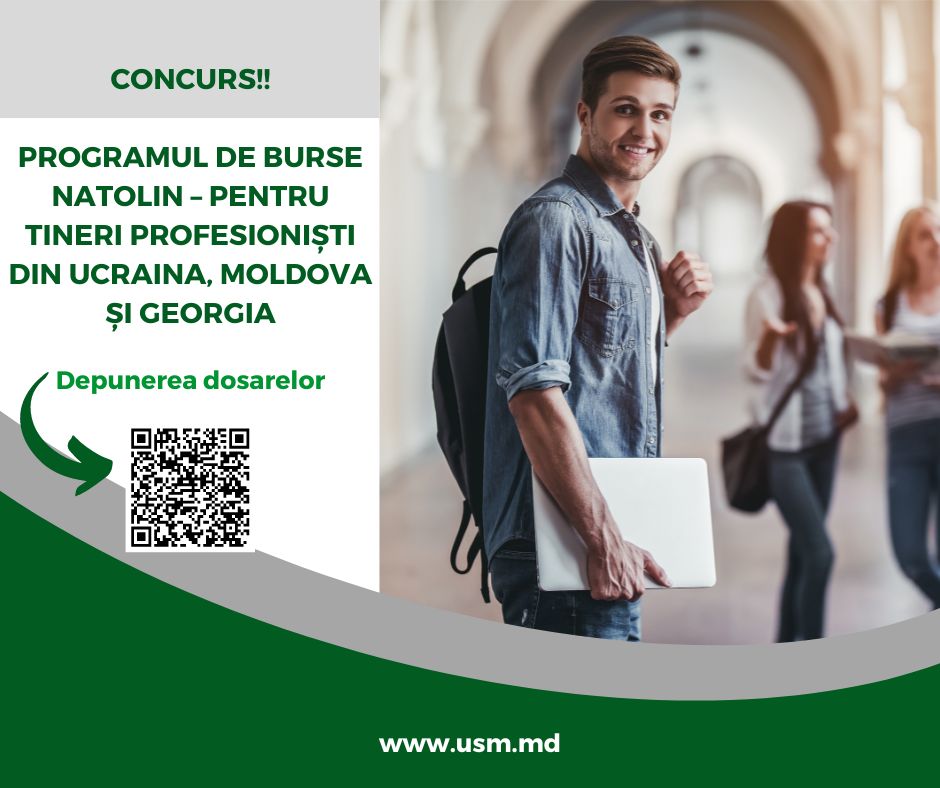 CONCURS!! PROGRAMUL DE BURSE NATOLIN – PENTRU TINERI PROFESIONIȘTI  DIN UCRAINA, MOLDOVA ȘI GEORGIA