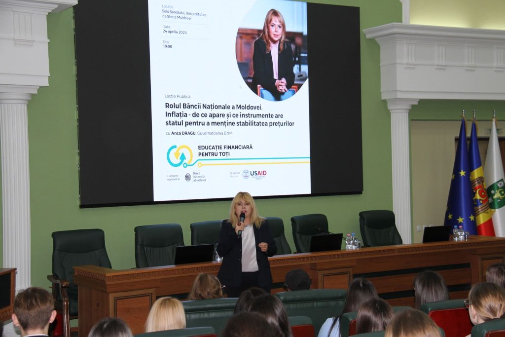Guvernatoarea BNM către studenții USM: Rolul și activitatea dumneavoastră sunt esențiale pentru viitorul european al Moldovei