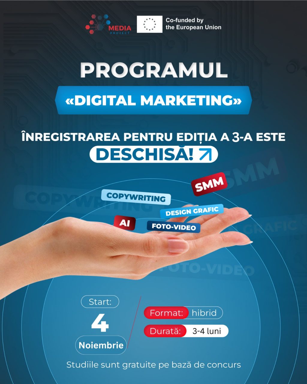 Aplică acum la ediția a III-a a Programului de microcalificare „Digital Marketing”!