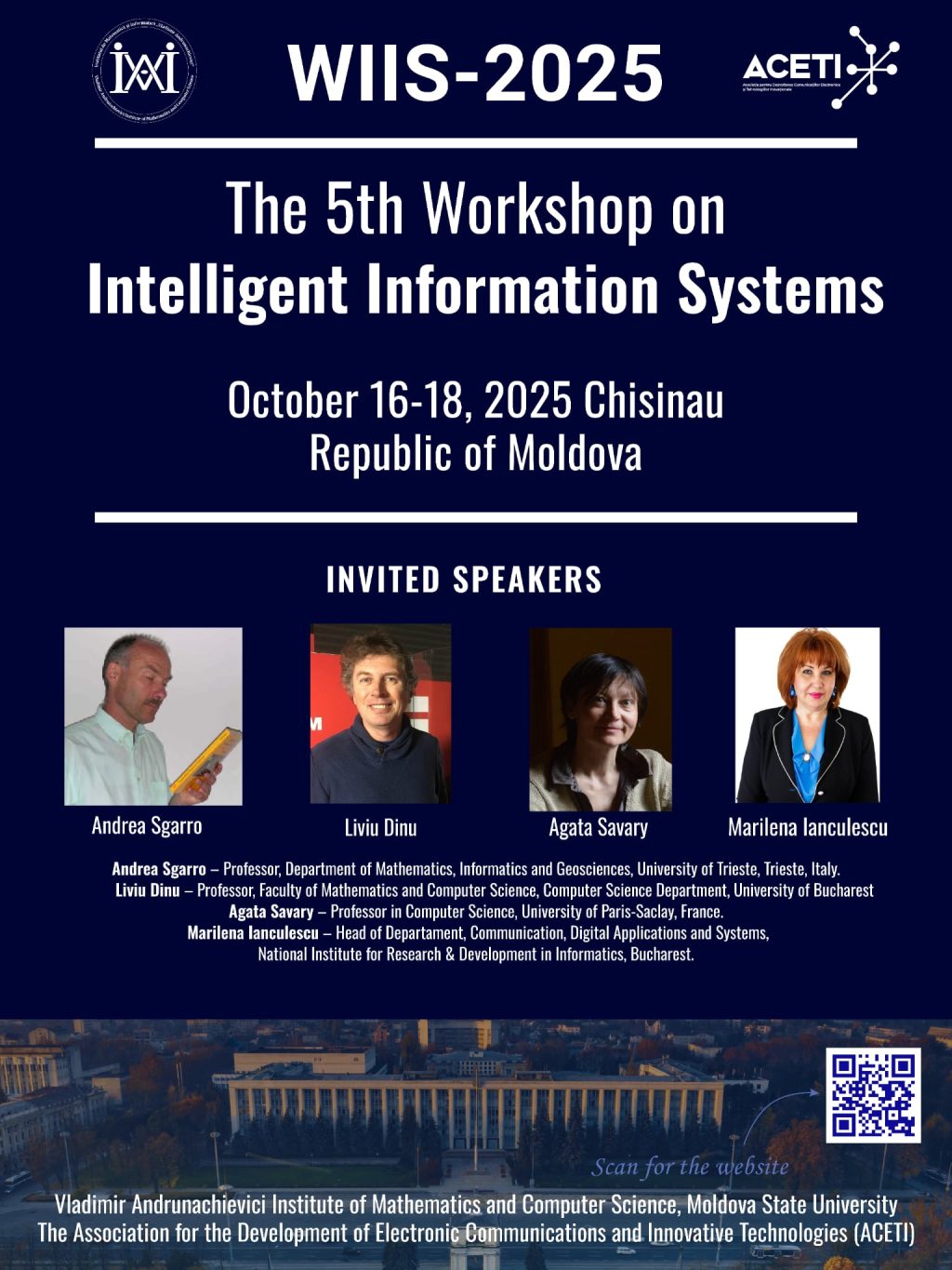 Conferința Internațională „The 5th Workshop on Intelligent Information Systems” (WIIS 2025)