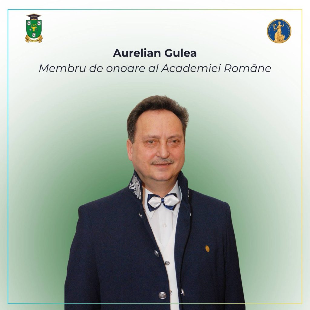 Recunoaștere internațională pentru USM: Academicianul Aurelian Gulea, a fost ales membru de onoare al Academiei Române
