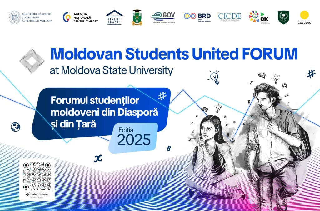 USM, alături de tineri: Forumul studenților moldoveni din diasporă și din țară – o nouă ediție desfășurată cu succes!