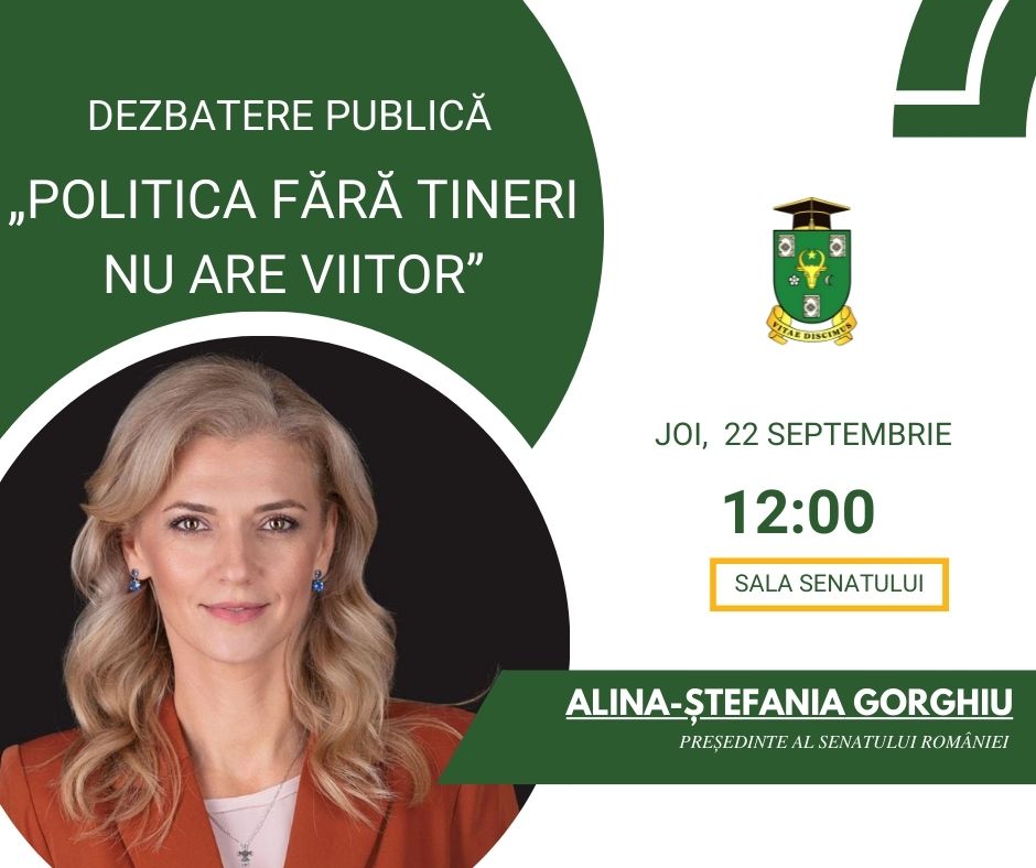 Universitatea de Stat din Moldova organizează dezbaterea publică „Politica fără tineri nu are viitor”