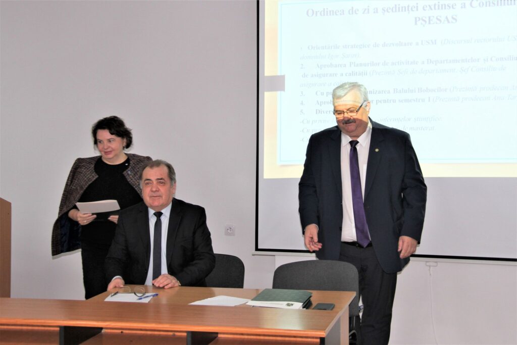 Rectorul USM, Igor Șarov a participat la ședința extinsă a Consiliului Facultății de Psihologie şi Ştiinţe ale Educaţiei, Sociologie și Asistență Socială