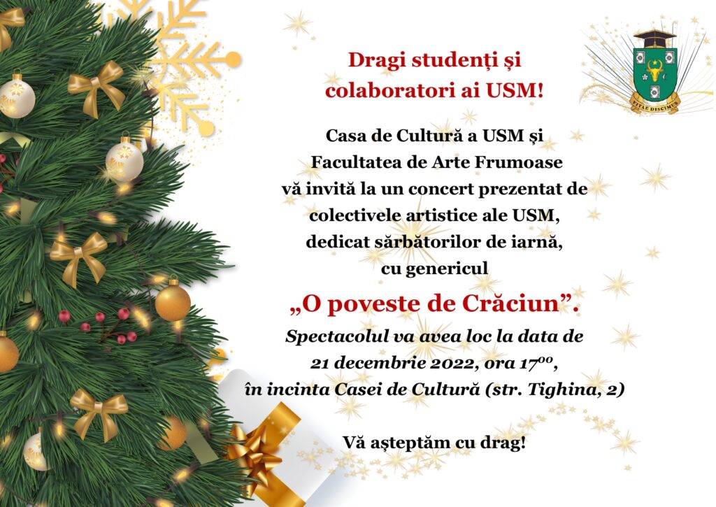 Concert cu Genericul „O poveste de Crăciun”