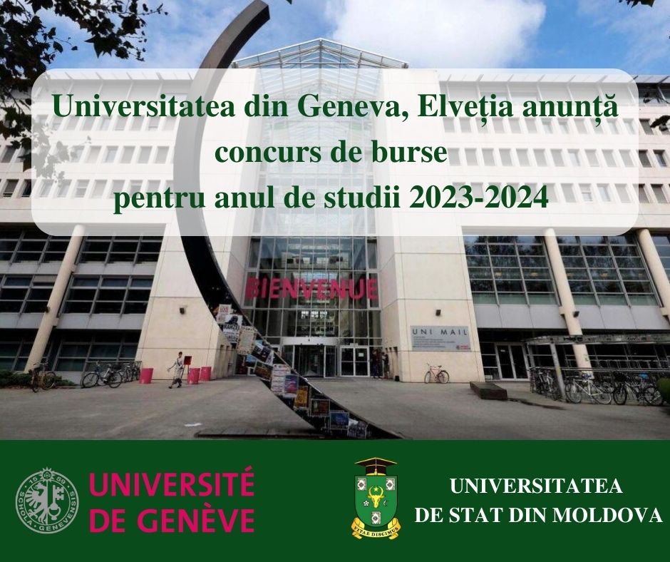 Program de schimb academic cu Universitatea din Geneva, Elveția 2023- 2024