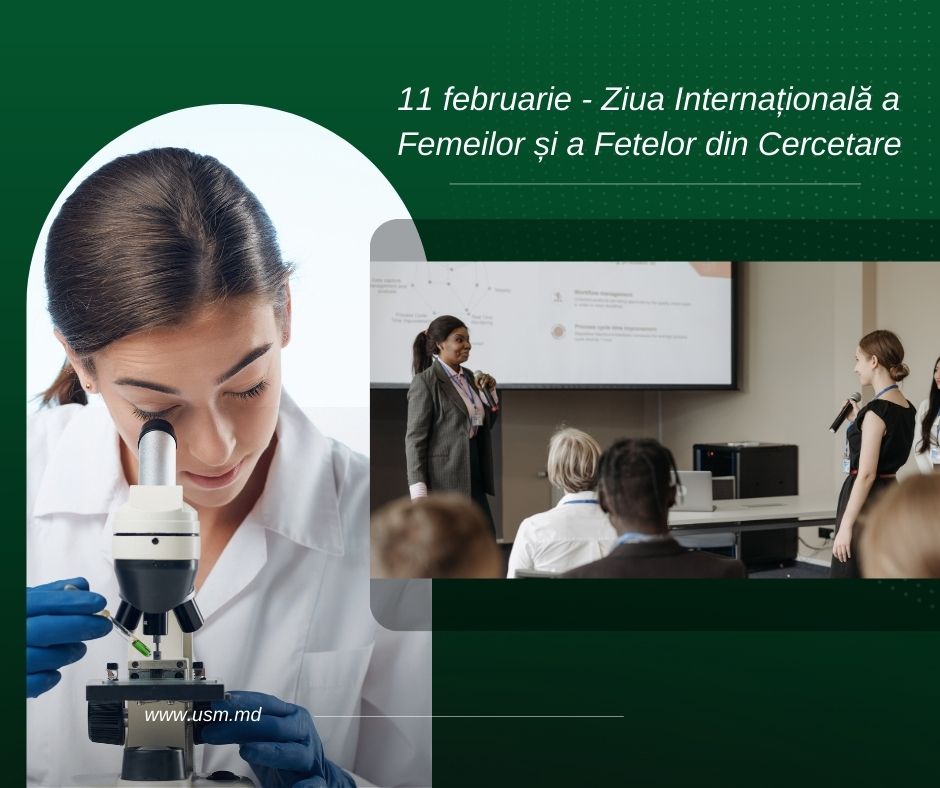 Mesajul rectorului USM cu ocazia Zilei Internaționale a Femeilor și a Fetelor din Cercetare
