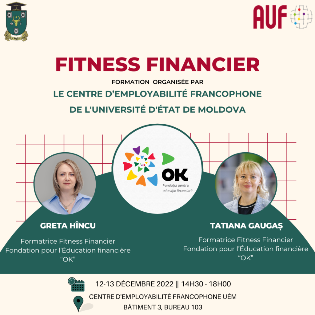 Formare în cadrul proiectului „Centrul de Angajabilitate Francofon al USM” !