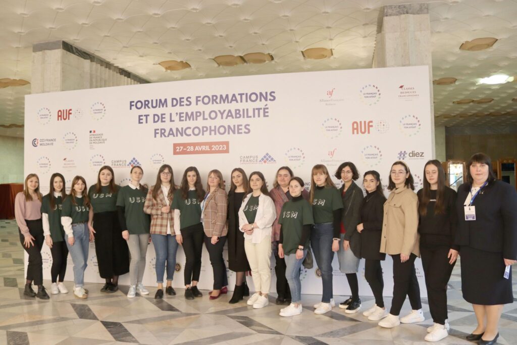 Universitatea de Stat din Moldova a participat la cel de-al doilea Forum al Formărilor și Angajabilității francofone în Republica Moldova