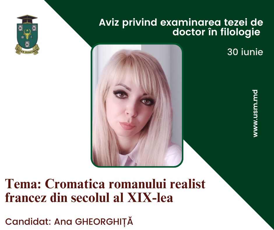 AVIZ PRIVIND EXAMINAREA TEZEI DE DOCTOR ÎN FILOLOGIE