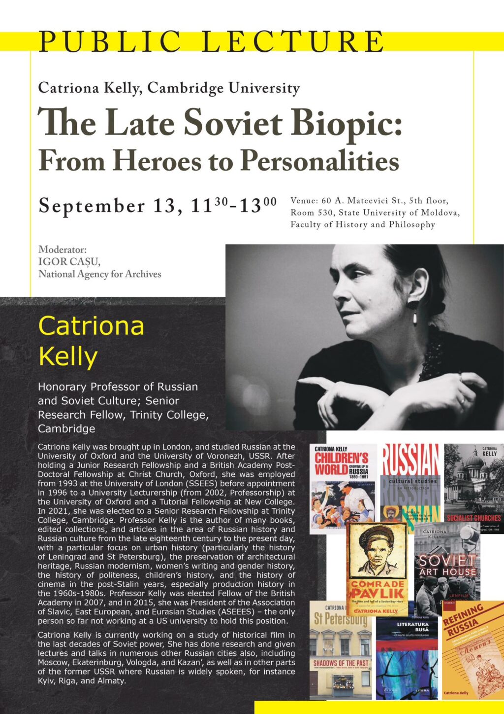 Lecția publică „The Late Soviet Biopic: From Heroes to Personalities”