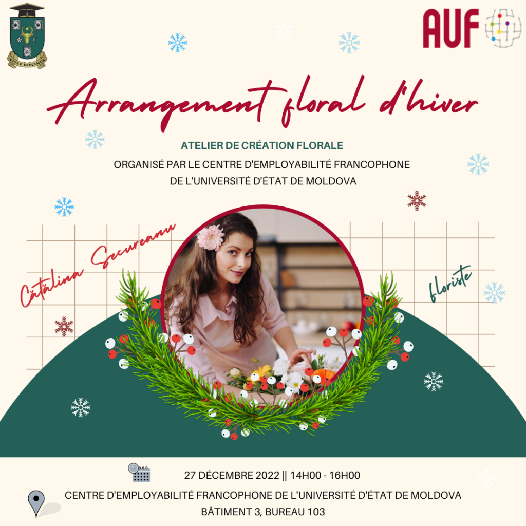 Studenții francofoni sunt invitatți să participe la un Atelier cu tematică de iarnă, organizat de CEF USM