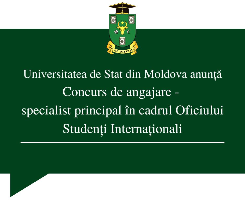 ANUNȚ DE ANGAJARE