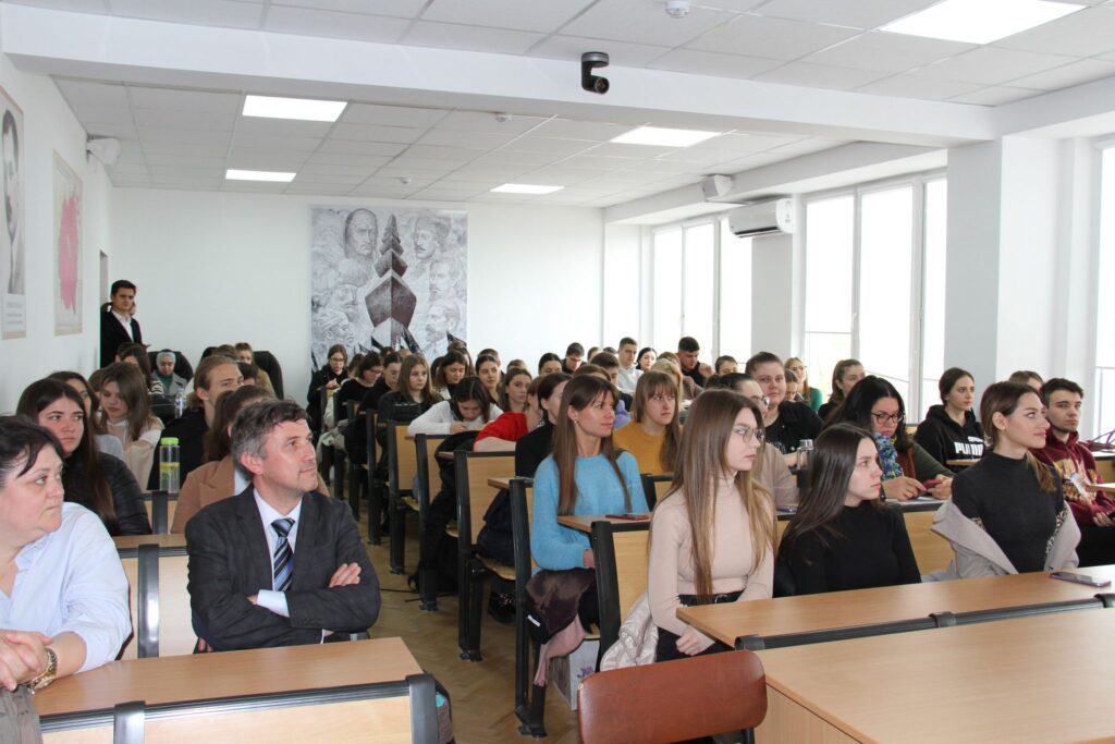 Consulul onorific al Republicii Moldova pentru regiunile Rhône-Alpes și Auvergne a susținut o lecție publică pentru studenții Facultății de Istorie și Filosofie