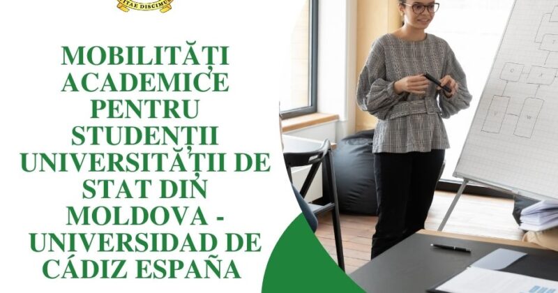 UNIVERSIDAD DE CÁDIZ ESPAÑA –  MOBILITĂȚI ACADEMICE PENTRU STUDENȚII USM