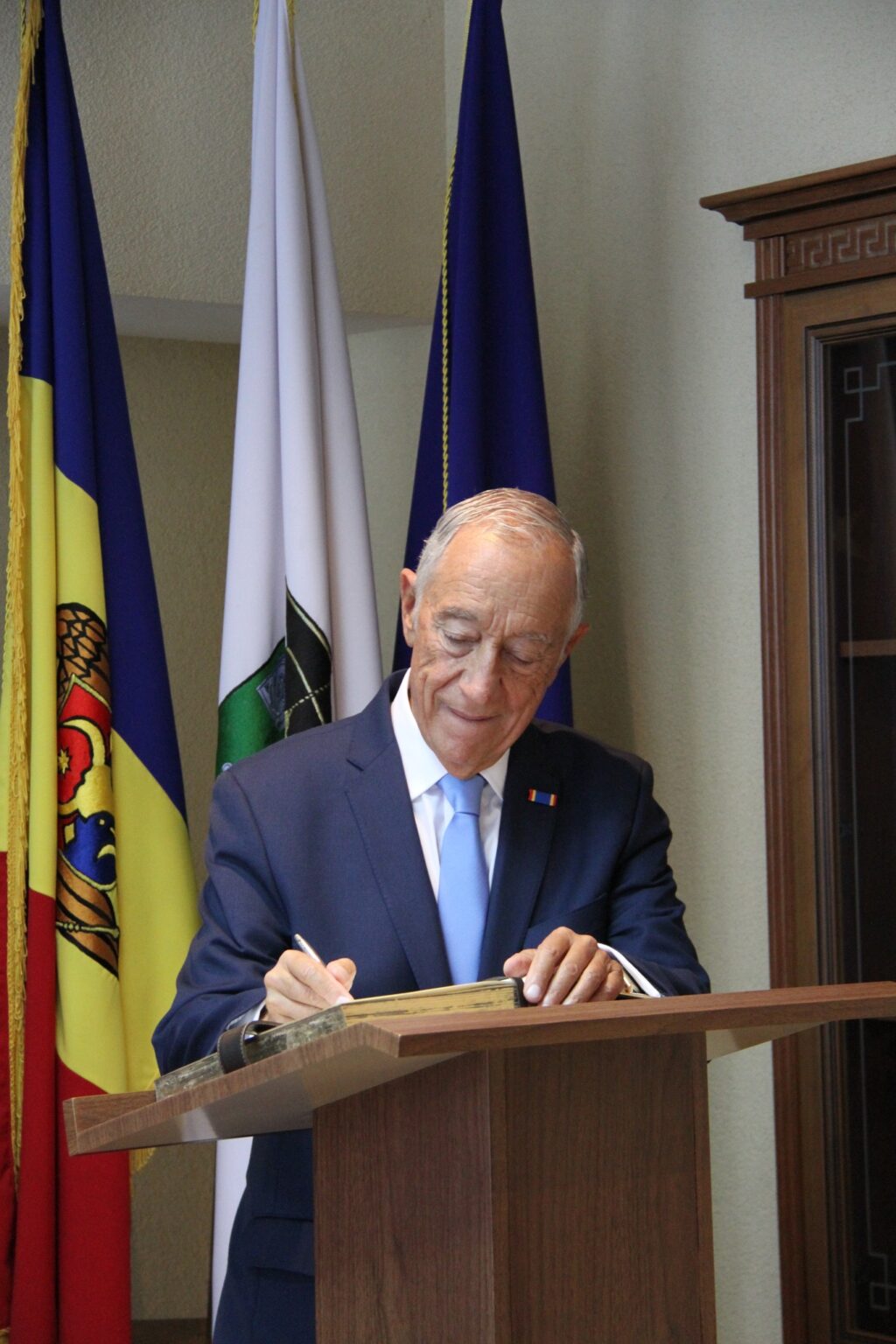 Președintele Republicii Portugheze, Marcelo Rebelo de Sousa a susținut o lecție publică pentru studenții Universității de Stat din Moldova