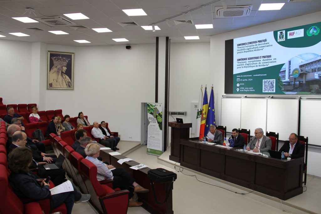 La USM s-a desfășurat conferința „Practici europene durabile în materie de agricultură conservată pentru Republica Moldova”