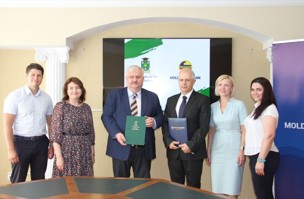 Convenție-Cadru de parteneriat între Universitatea de Stat din Moldova și Banca Comercială „Moldindconbank”