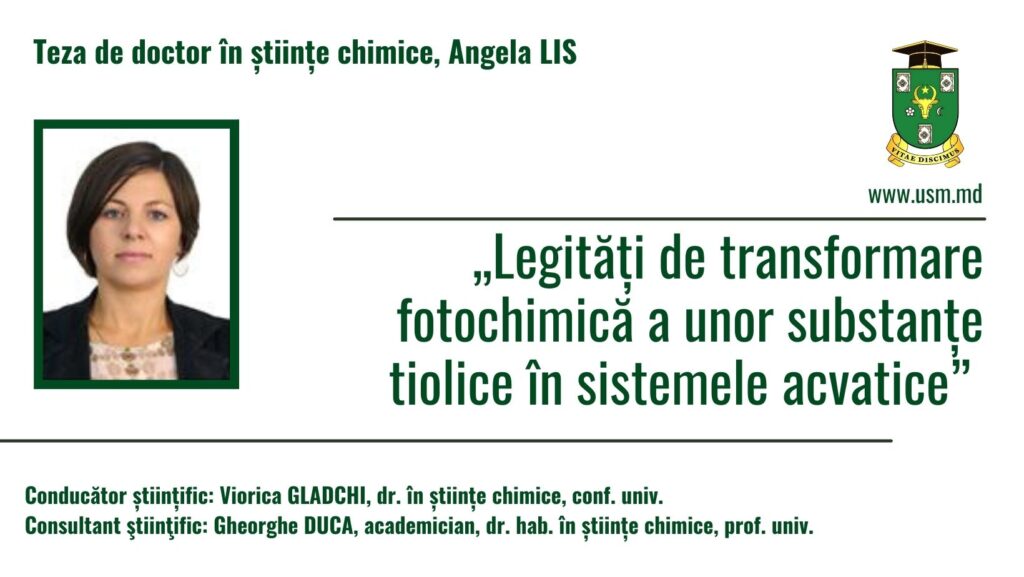 Anunţ privind susţinerea publică a tezei de doctorat