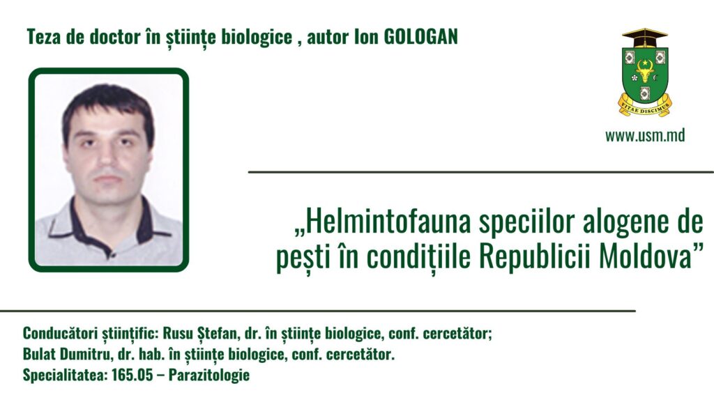 Aviz privind susținerea tezei de doctor în științe biologice