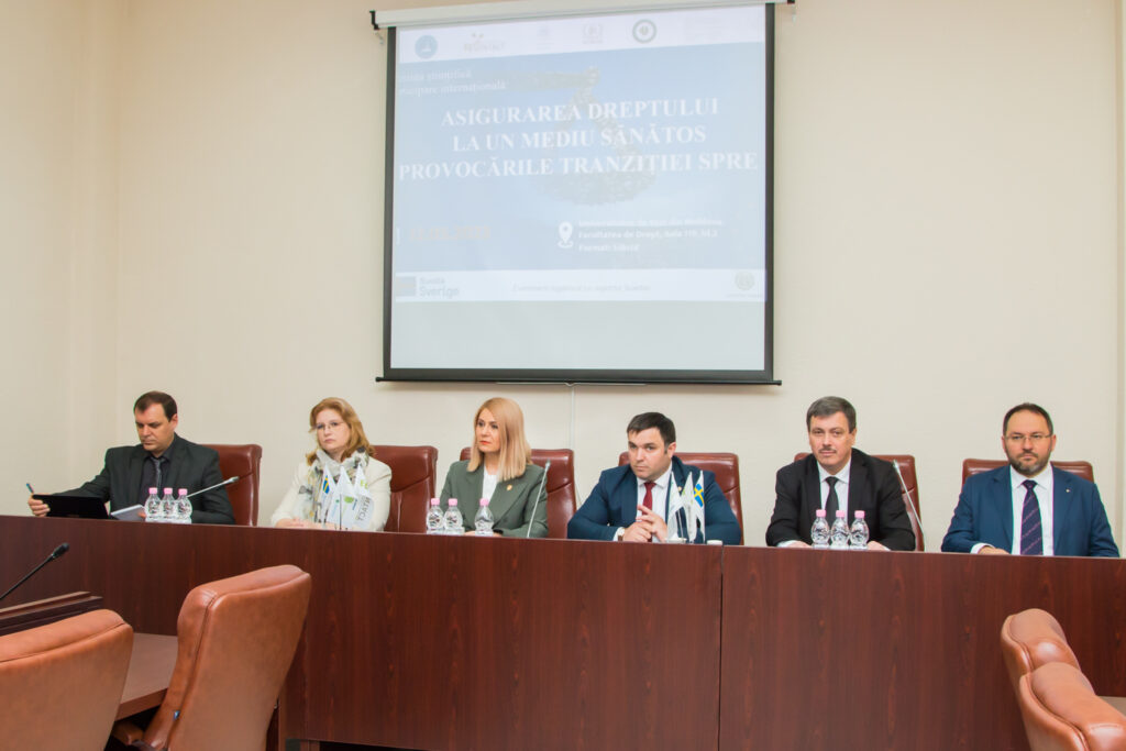 La USM s-a desfășurat Conferința Științifică -„ASIGURAREA DREPTULUI LA UN MEDIU SĂNĂTOS ȘI PROVOCĂRILE TRANZIȚIEI SPRE UE”