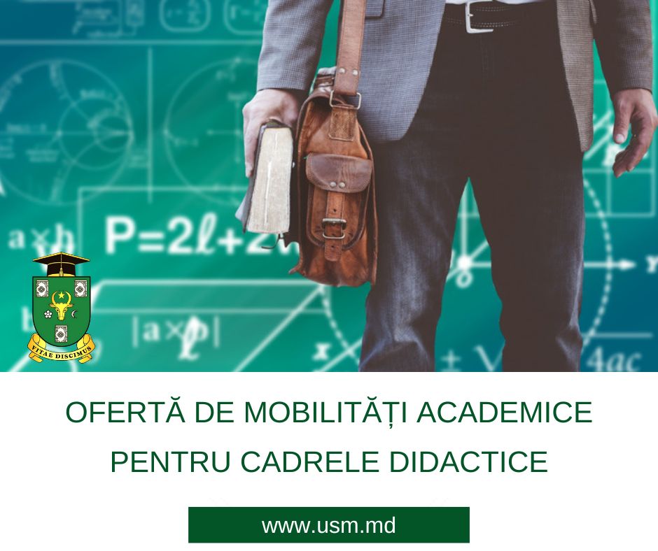 Ofertă de mobilități academice pentru cadrele didactice