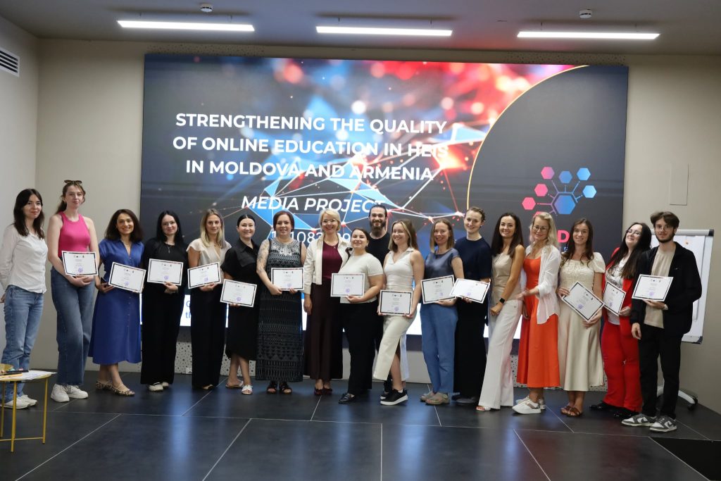 La Universitatea de Stat din Moldova s-a finalizat prima ediție a programului „Digital Marketing”, desfășurat în cadrul proiectului MEDIA, cofinanțat de Uniunea Europeană