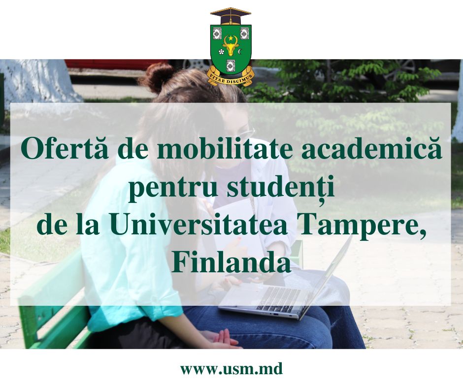 Ofertă de mobilitate academică pentru studenți de la Universitatea Tampere, Finlanda