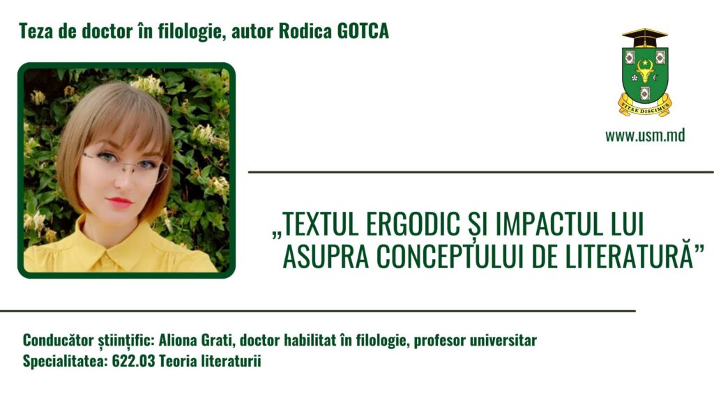 Aviz privind susținerea tezei de doctor în filologie