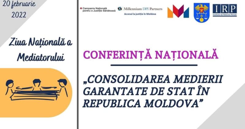 La Facultatea de Drept USM s-a desfășurat Conferința Națională „Consolidarea mecanismului medierii garantate de Stat în Republica Moldova”