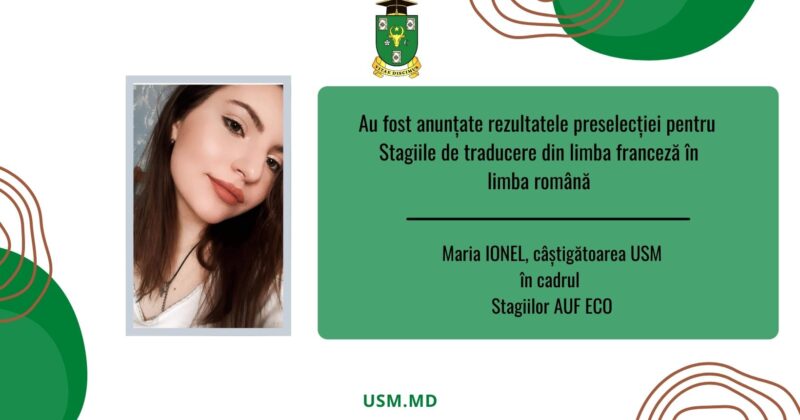 Rezultatele preselecției pentru Stagiile de traducere din limba franceză în limba română