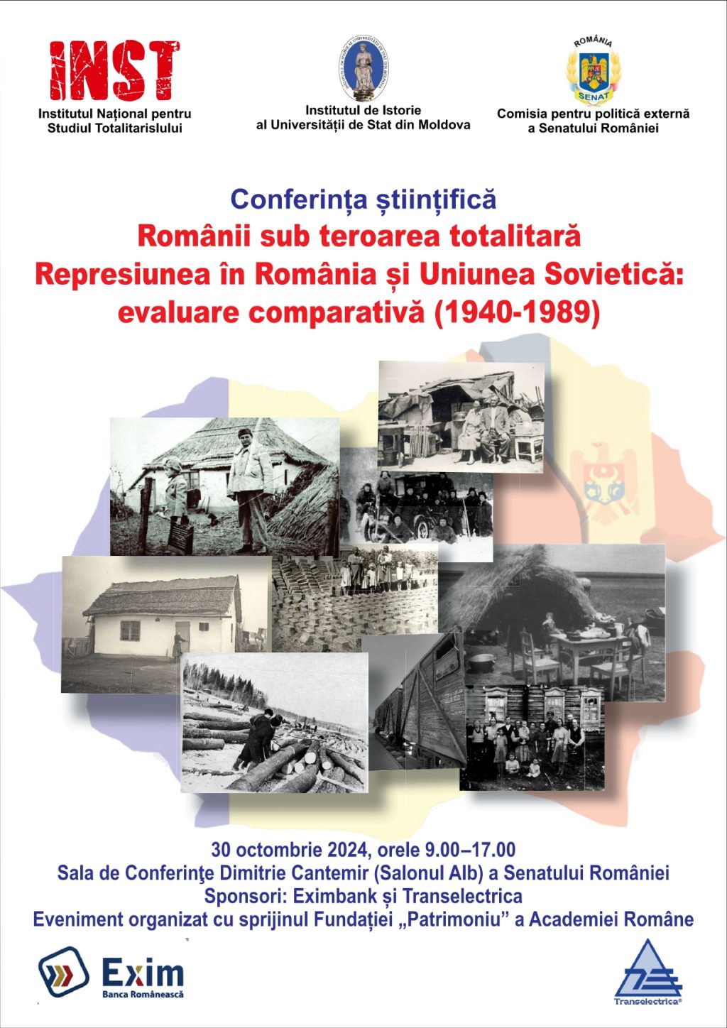 Anunț: Conferința științifică „Românii sub teroarea totalitară. Represiunea în România și Uniunea Sovietică: evaluare comparativă (1940-1989)“