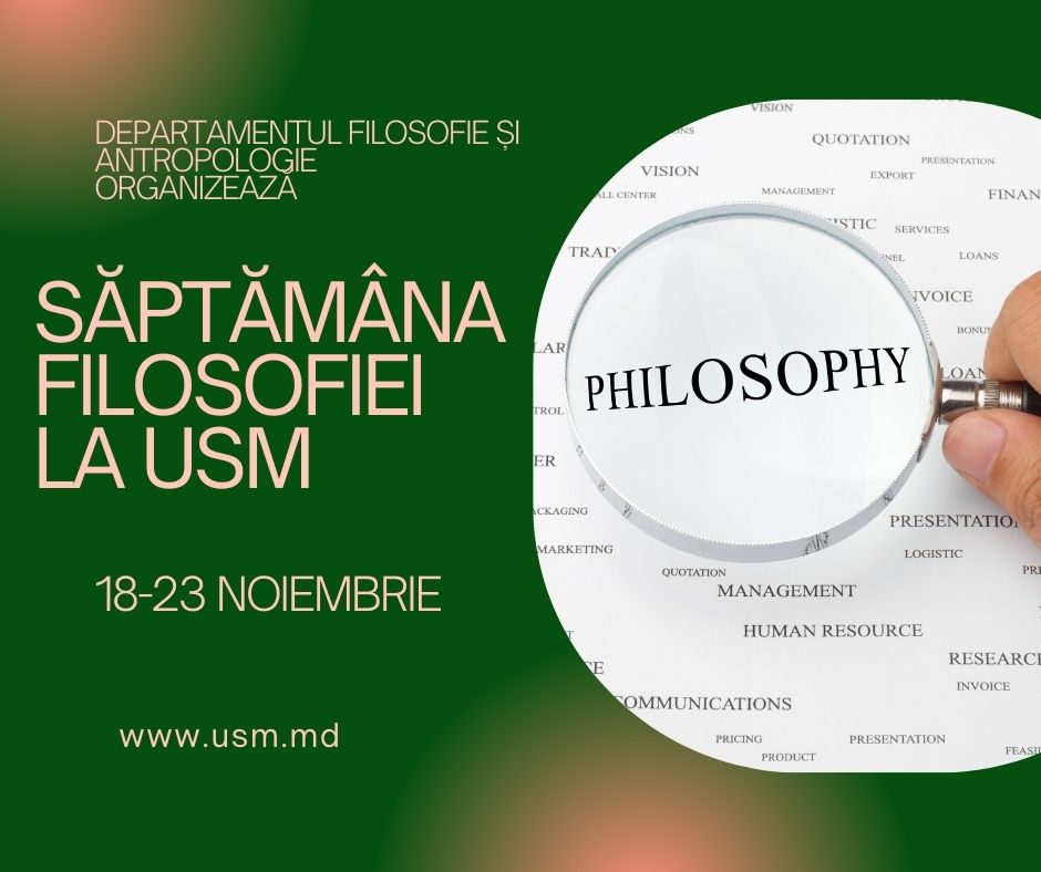 Anunț privind organizarea activităților dedicate zilei UNESCO a Filosofiei