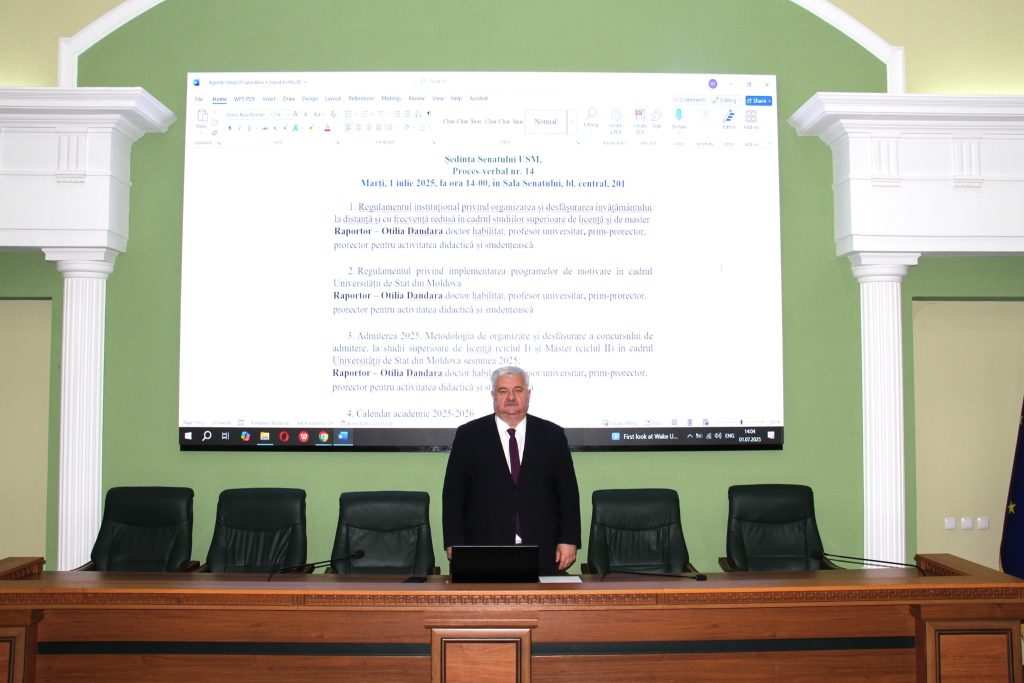Senatul USM a aprobat un set de reglementări și inițiative instituționale