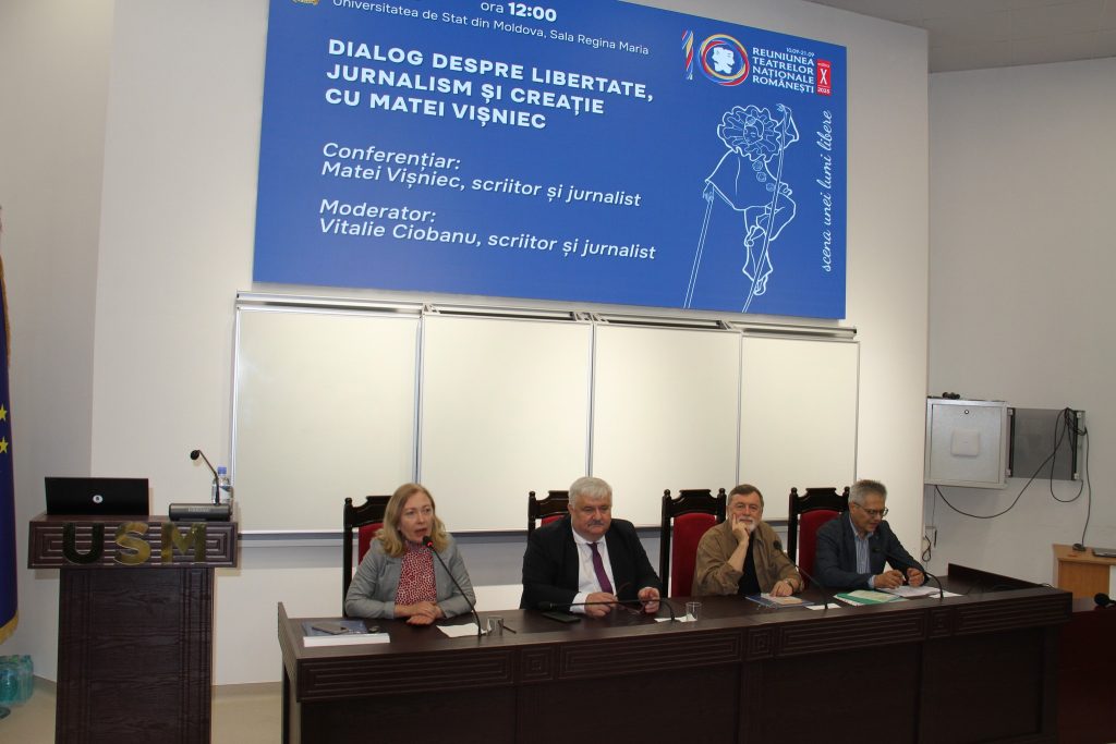Jurnalistul și scriitorul Matei Vișniec a provocat studenții USM la o discuție despre jurnalism și libertate