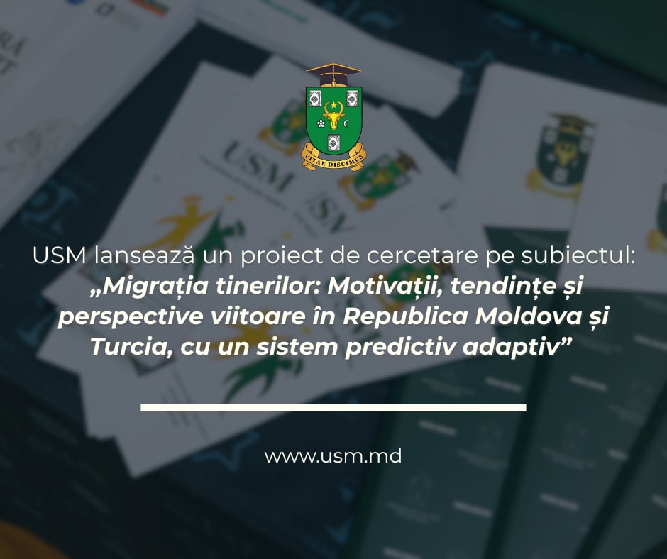 USM lansează un proiect de cercetare moldo-turc privind migrația tinerilor și tendințele demografice emergente