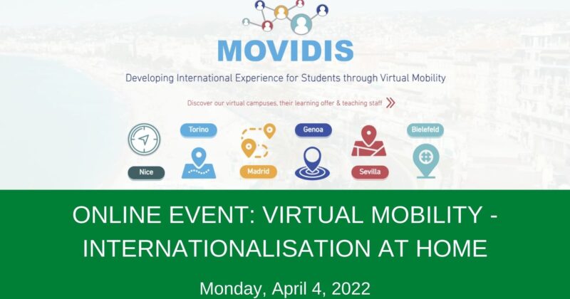 ONLINE EVENT: VIRTUAL MOBILITY – INTERNATIONALISATION AT HOME