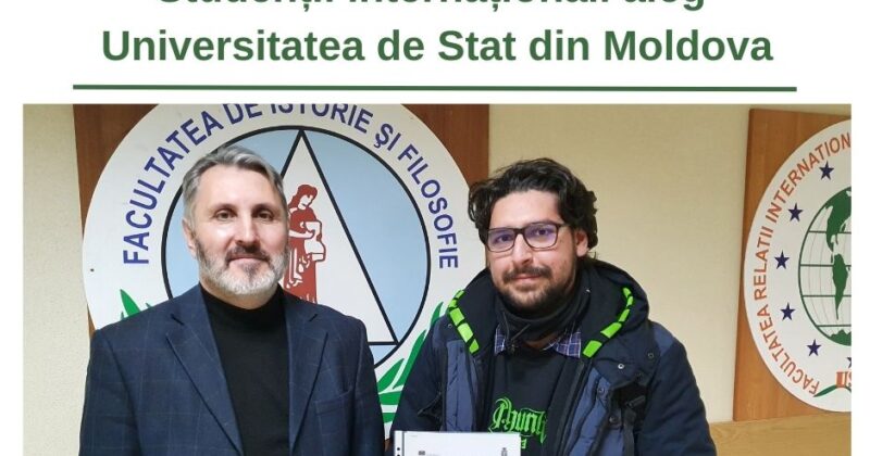 Andrei Roșca, masterand în mobilitate academică prin „Erasmus+ Program” -Experiența unei mobilități, la Universitatea de Stat din Moldova, prilejuiește dezvoltarea academică și materializarea gândurilor