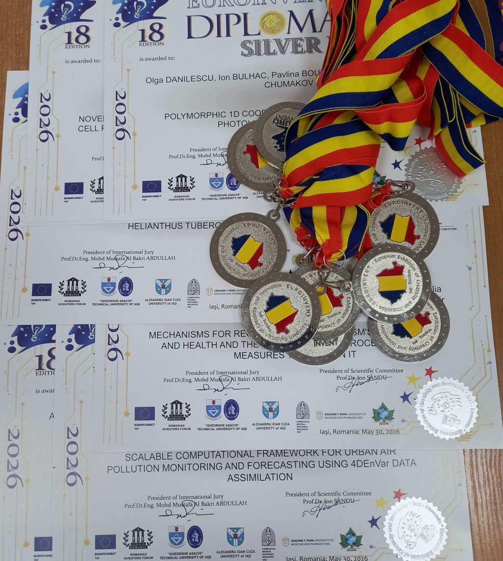 Universitatea de Stat din Moldova, distinsă cu premiul Special al Forumului Inventatorilor Români la Expoziția Euroinvent 2026