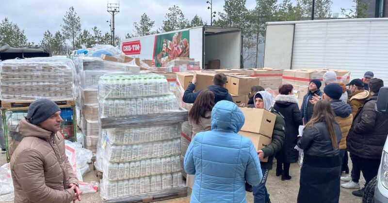 Ajutoare umanitare din partea României pentru refugiații cazați la USM
