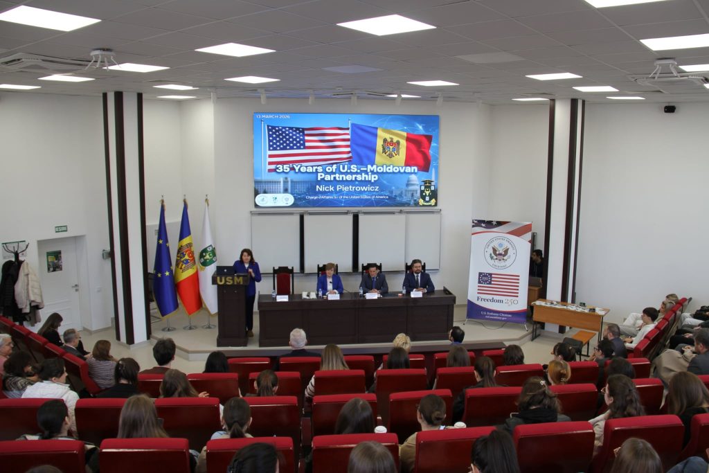 Lecție publică la USM dedicată parteneriatului moldo-american
