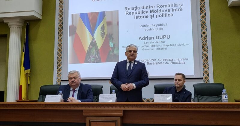 Secretarul de Stat al DRRM Adrian Dupu a ținut o conferință publică pentru studenții de la FRIȘPA
