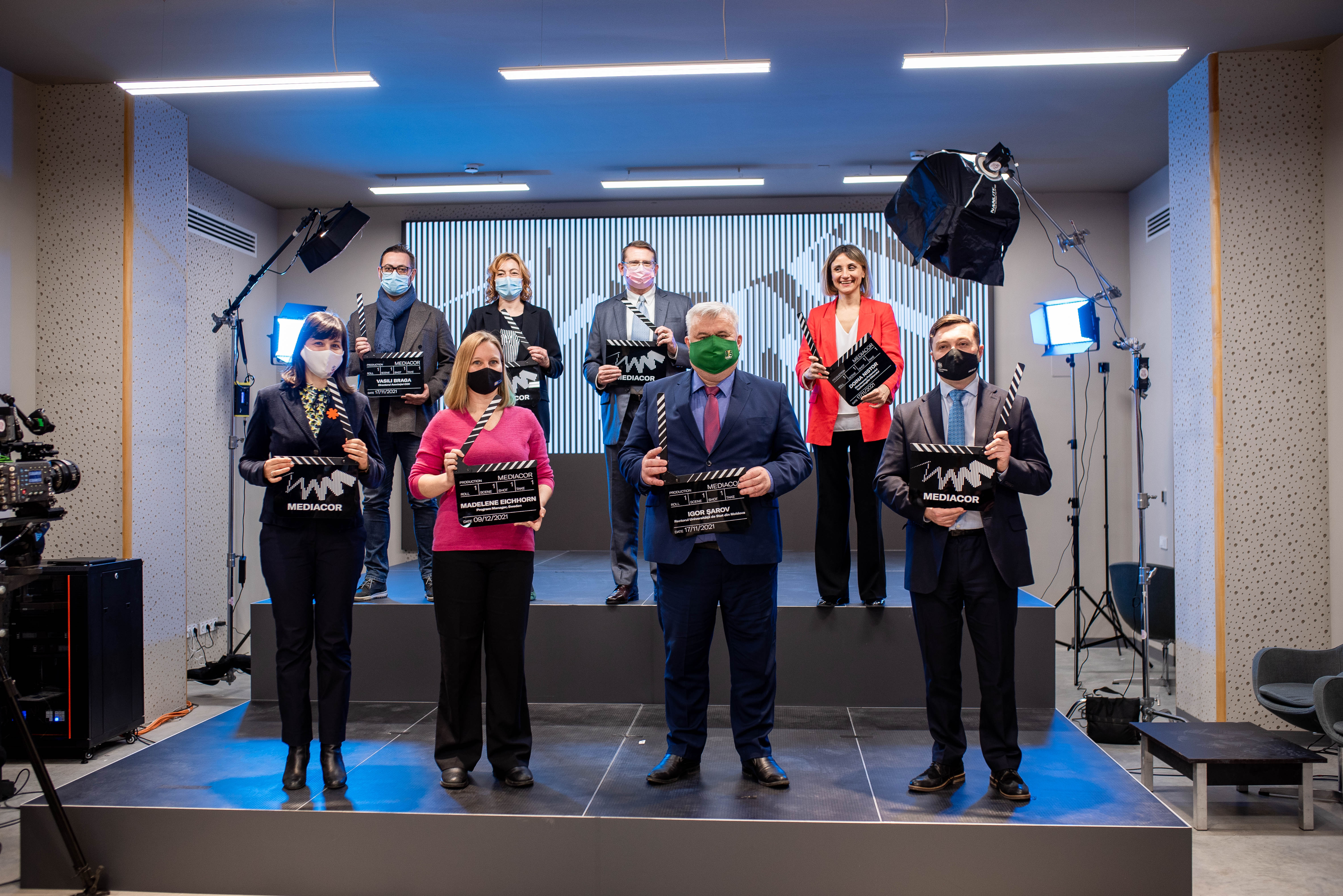 MEDIACOR- primul centru de producție digital-media din Republica Moldova și-a deschis larg ușile la Universitatea de Stat din Moldova