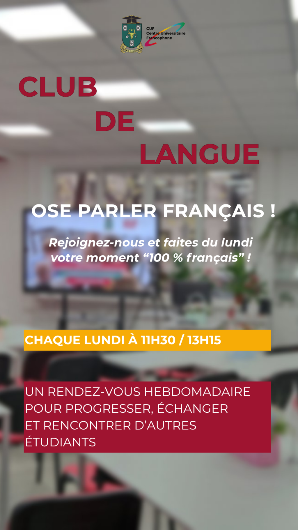 Clubul de Limbă franceză revine la CUF-USM!